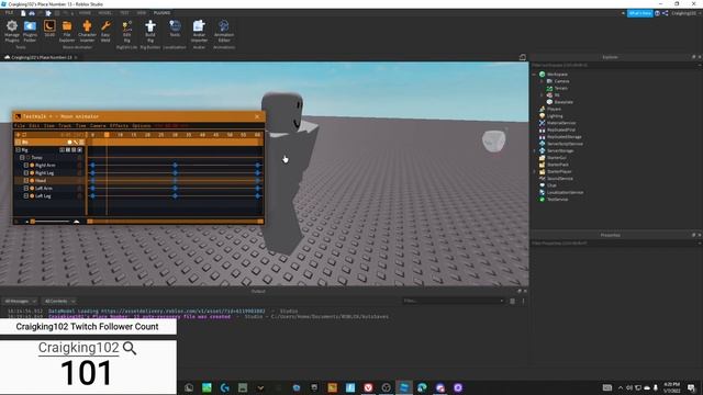 How to Make a Walking Animation in Roblox Studio Using Moon Animator смотреть онлайн