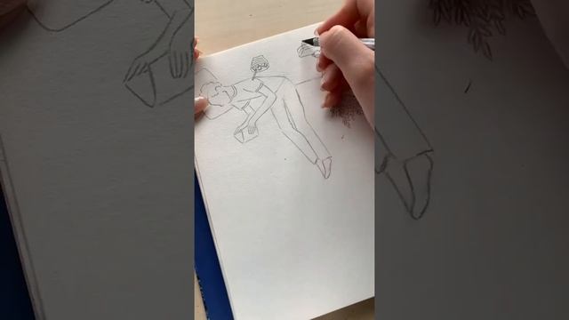 Идея 22/100???? А на канале ещё много вдохновляющих длинных видео? #скетчбук #рисование смотреть онлайн
