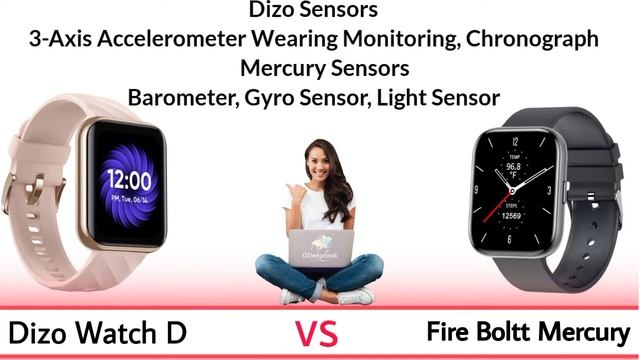Dizo Watch D Vs Fire Boltt Mercury by GDeepdesk/full comparison must watch/Apko konsi pasand aayi смотреть онлайн