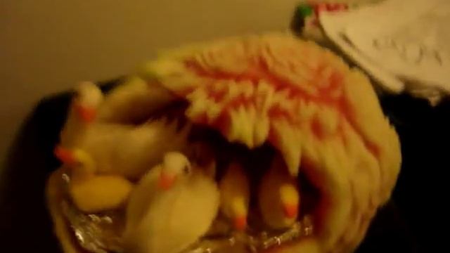 Carving Watermelon / Dikon Radish by Chef Walter смотреть онлайн