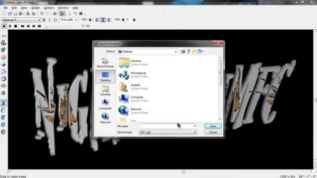 Make a banner using Gimp 2.8 and Xara 3D maker 7 смотреть онлайн