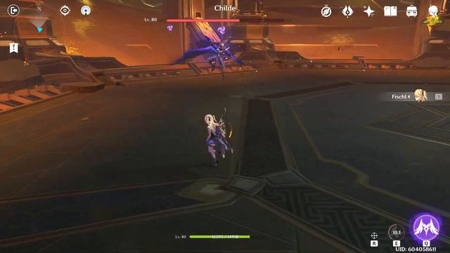 DPS Fischl build SOLO Vs Childe Boss Fight - Genshin Impact смотреть онлайн