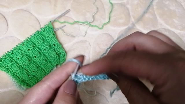 Узор спицами. Колокольчики. смотреть онлайн