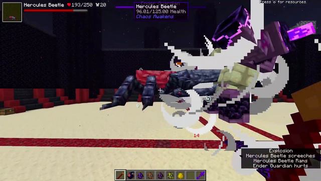 NEW Hercules Beetle vs L_ender's Cataclysm | Minecraft Mob Battle смотреть онлайн