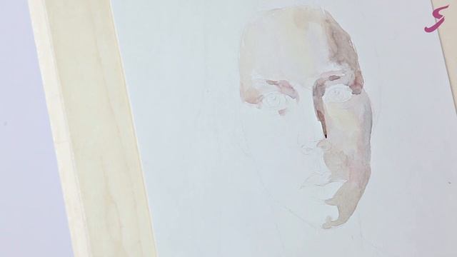 Онлайн урок по акварели «Рыжеволосая девушка» | Как нарисовать портет девушки смотреть онлайн