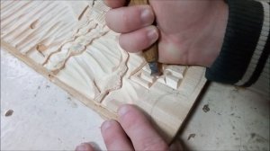 (Вырезаем текст), Парусник - резное панно (ч.3) \ Резьба по дереву - Wood carving.