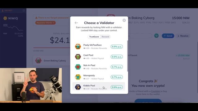 Nimiq DevNet Wallet Staking Tutorial - Try it Out Now! смотреть онлайн