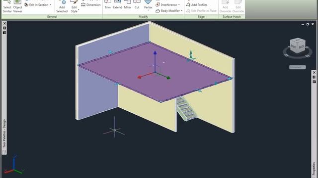 AutoCAD Architecture 2011 - Interference Conditions - Stairs and Slabs смотреть онлайн