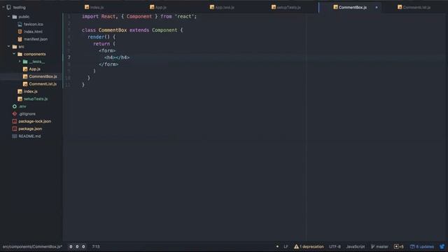 Advanced React Redux CommentBox Component (026) смотреть онлайн