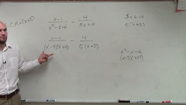 Subtracting Two Rational Expressions With Unlike Denominators