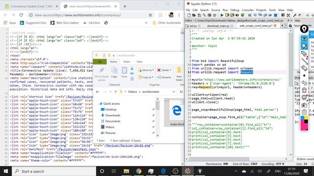 Web Scraping and remote CSV download using Python смотреть онлайн