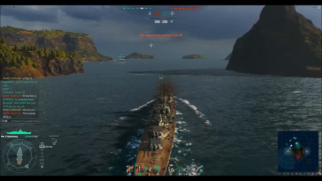 World Of Warships: German Tier Ten Cruiser Hindenburg Gameplay!!!! смотреть онлайн