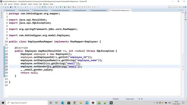 Spring Jdbc integration example | Spring + JDBC example | Spring Framework Tutorial in Hindi смотреть онлайн