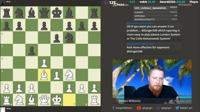 Chess Stream #65 A Lesson in the Colle-Zukertort System смотреть онлайн