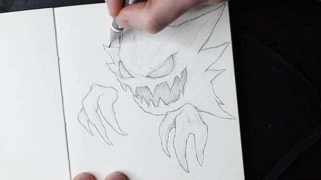 Drawing Haunter with iPad Pro and Procreate - Ghost Pokémon смотреть онлайн