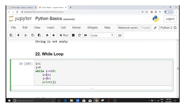 [ Hindi ] While loop in python 3 || python while loop example || Machine Learning Tutorial in hindi смотреть онлайн