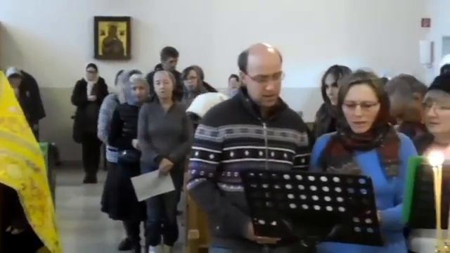 Посещение иконы Св. блаженной Матроны в приходе Св. Архангела Михаила г. Липпштадт