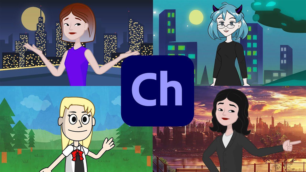 Как создать анимацию с своим персонажем за 5 минут в Adobe Character Animator | анимация рта+позы смотреть онлайн