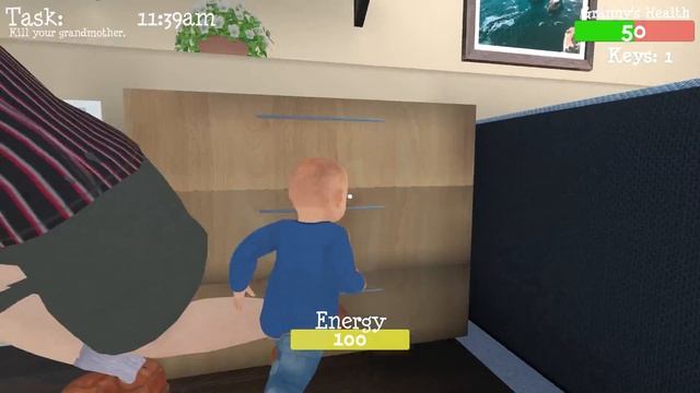 Grandmother wanna kick me out the house - Granny Simulator смотреть онлайн
