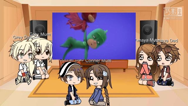 Pj masks' parents react to ( touch the sky, owlette) / Glmm / Glmm / Gacha club смотреть онлайн