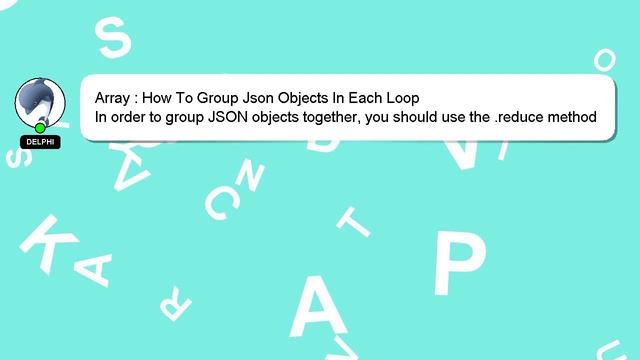 Array : How To Group Json Objects In Each Loop смотреть онлайн