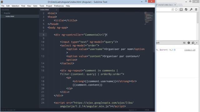 AngularJS 1 (2/10) : Les Controllers et le Scope смотреть онлайн