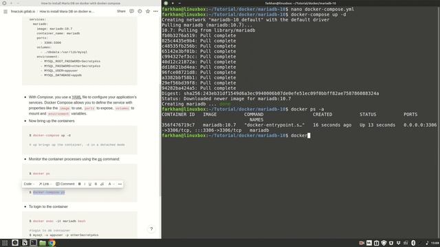 How to install MariaDB on Docker смотреть онлайн