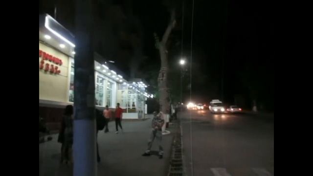 Огни вечернего Чирчика.. Район Д/ к Химиков. смотреть онлайн