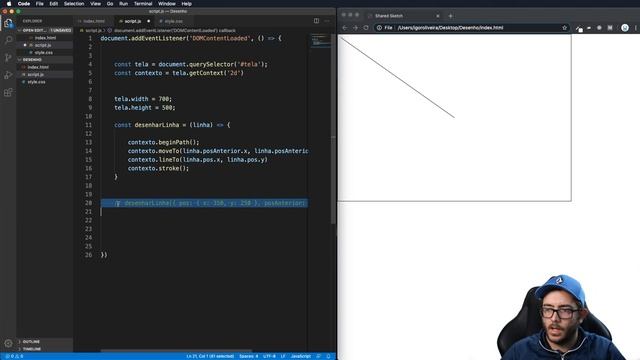 Como desenhar utilizando Javascript Vanilla Canvas смотреть онлайн