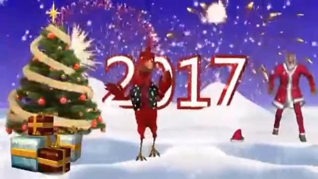 С Новым 2017 ГОДОМ, ПОЗДРАВЛЕНИЕ ОТ ТАНИ МЯУ смотреть онлайн