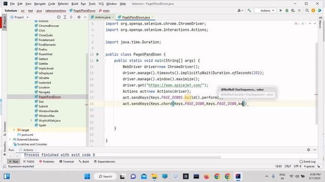 Scrolling Web Page in selenium webdriver |How scroll PageUp and Page Down in selenium смотреть онлайн