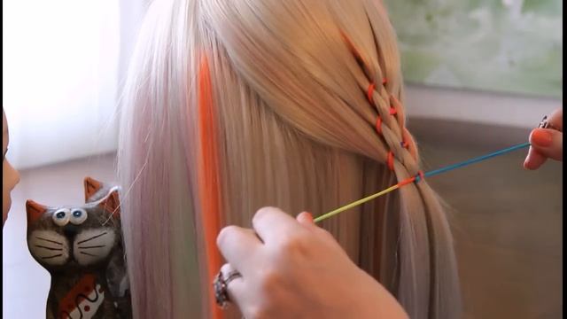 Коса со шнурком Стрекоза | Авторские причёски | Лена Роговая | Hairstyles by REM | Copyright © смотреть онлайн