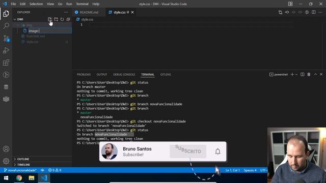 WEB DEVELOPER - #04 - GIT - BRANCH e CHECKOUT смотреть онлайн