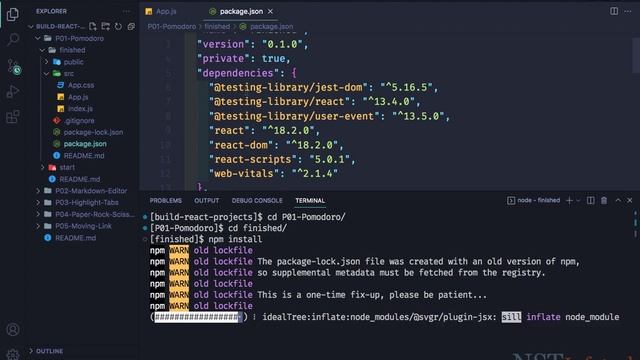 02 Lecture Starter and Final Files in GitHub - React Projects смотреть онлайн