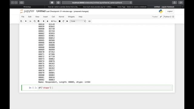 How to effectively select a Pandas Series from a Pandas Dataframe? Dot vs Bracket Notation in Panda смотреть онлайн