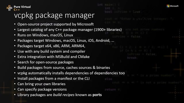 Stay calm and stress-free by using a package manager: an overview of vcpkg смотреть онлайн