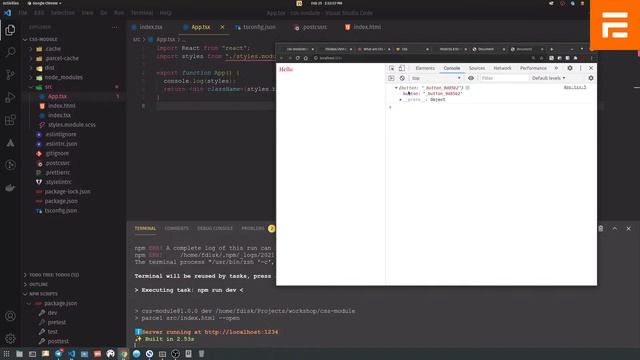 CSS Modules + react смотреть онлайн