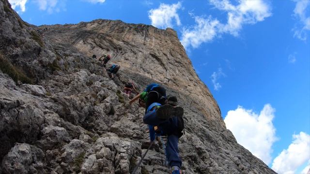 Via Ferrata Tridentina Pisciadù #AltaBadia #Dolomites смотреть онлайн