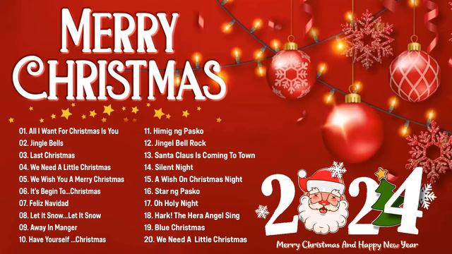 Merry Christmas 2024 🎅BEST Christmas Songs and Carols Best EVER🎄Happy Christmas Songs - Jingle Bell смотреть онлайн
