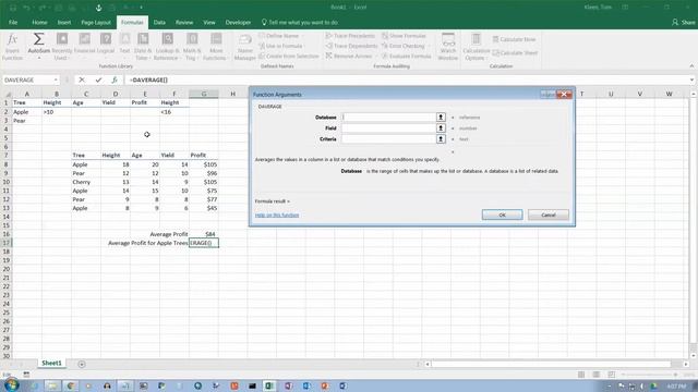 Excel 2016: The DAVERAGE Function смотреть онлайн