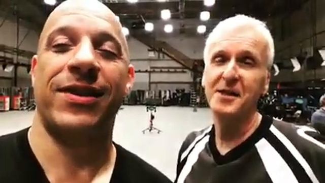 Вин Дизель на съёмках Аватар