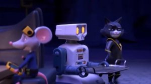 Мультфильм Супер Пёс и Турбо Кот.