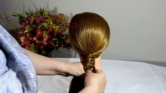 Прическа Хвост на длинные волосы ГЛАДКИЙ и стильный HAIRSTYLE TAIL for long hair SMOOTH and styli смотреть онлайн