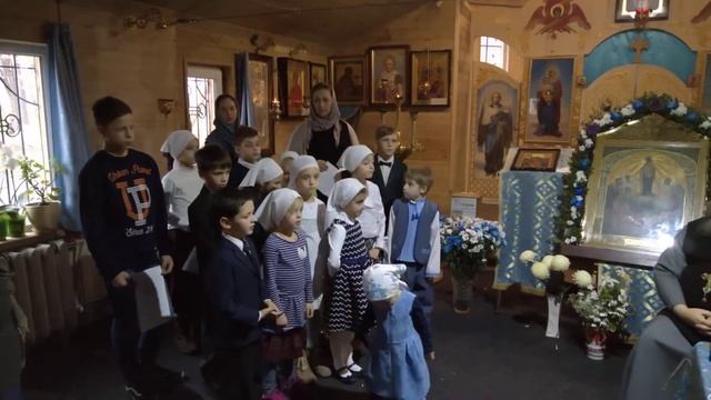 Престольный праздник храма Всех скорбящих Радость в Бабьем яру 2017- поздравление воскресной школы смотреть онлайн