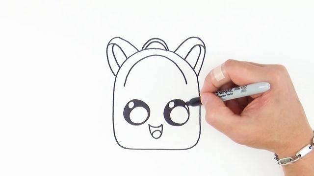 How to Draw Cute Backpack Kawaii school drawings DIY смотреть онлайн