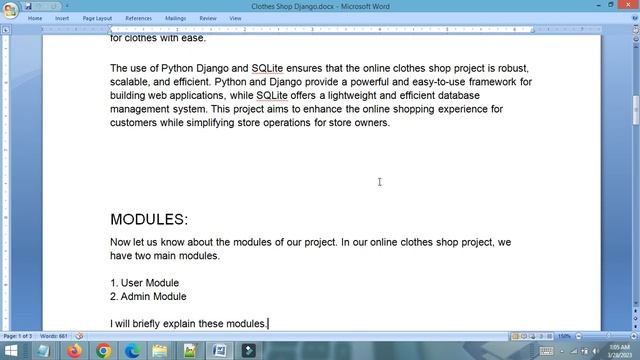 Project Synopsis - Online Clothes Shop using Python Django смотреть онлайн