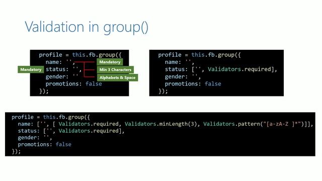 #13.27 - FormBuilder validation in group() function - Reactive Form - Angular Series смотреть онлайн
