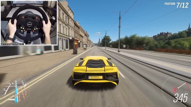 Forza Horizon 4 Lamborghini Aventador SV (Thrustmaster Steering Wheel) Goliath Race Gameplay смотреть онлайн
