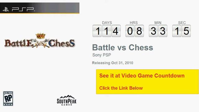 Battle Vs Chess PSP Countdown