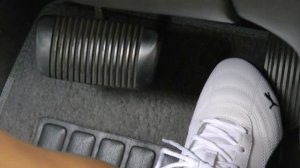 Pedal pumping with Puma sneakers